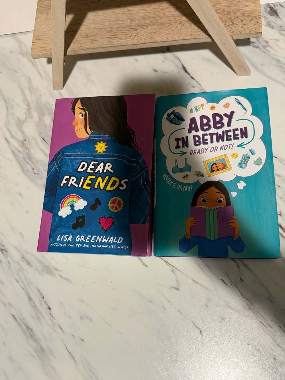Lot of 2 Hardcover Books: Dear Friends & Abby in Between: Ready or Not!